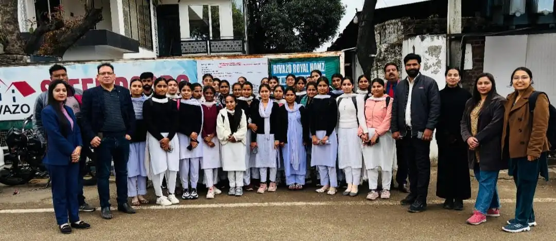 Industrial visit of student to Rivazo Royal Homz Industrial complex, Bari Brahmana , Jammu